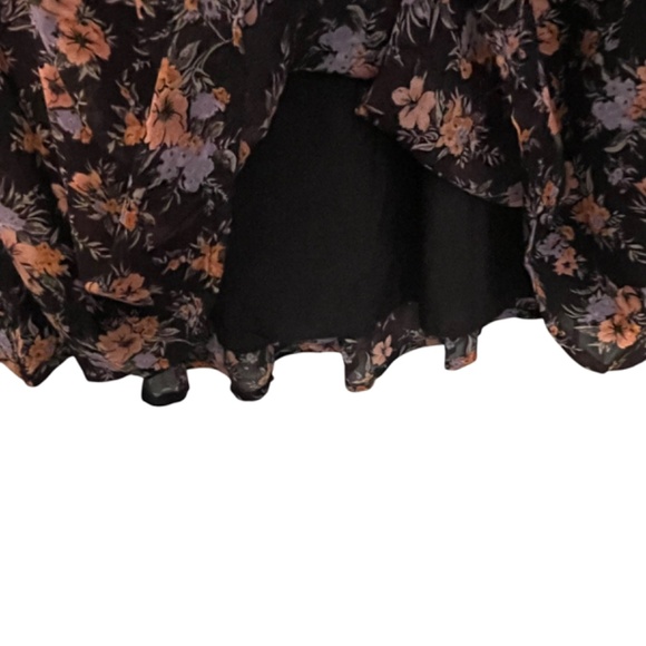 Nasty‎ Gal Daphnea NWT Floral V Neck Short Sleeve Summer Midi Dress Size S - Picture 4 of 8